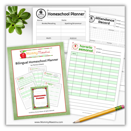 Bilingual Homeschool Planner